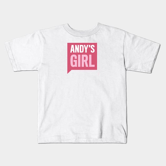 Andy's Girl Show Logo Kids T-Shirt by AndysGirls